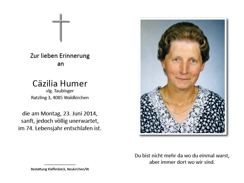 Cäzilia  Humer