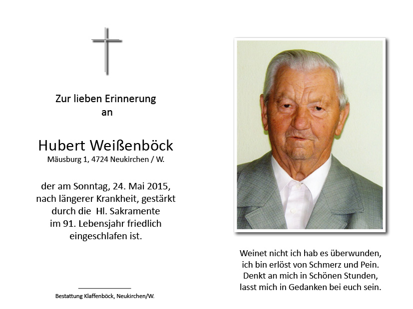 Hubert  Weißenböck