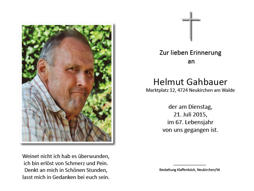 Helmut  Gahbauer