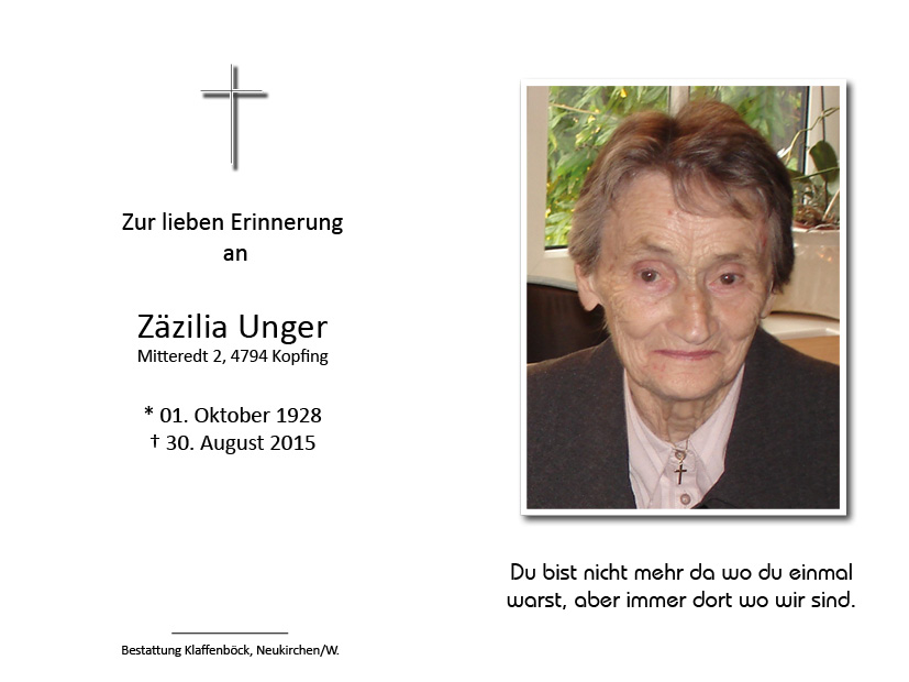 Zäzilia  Unger