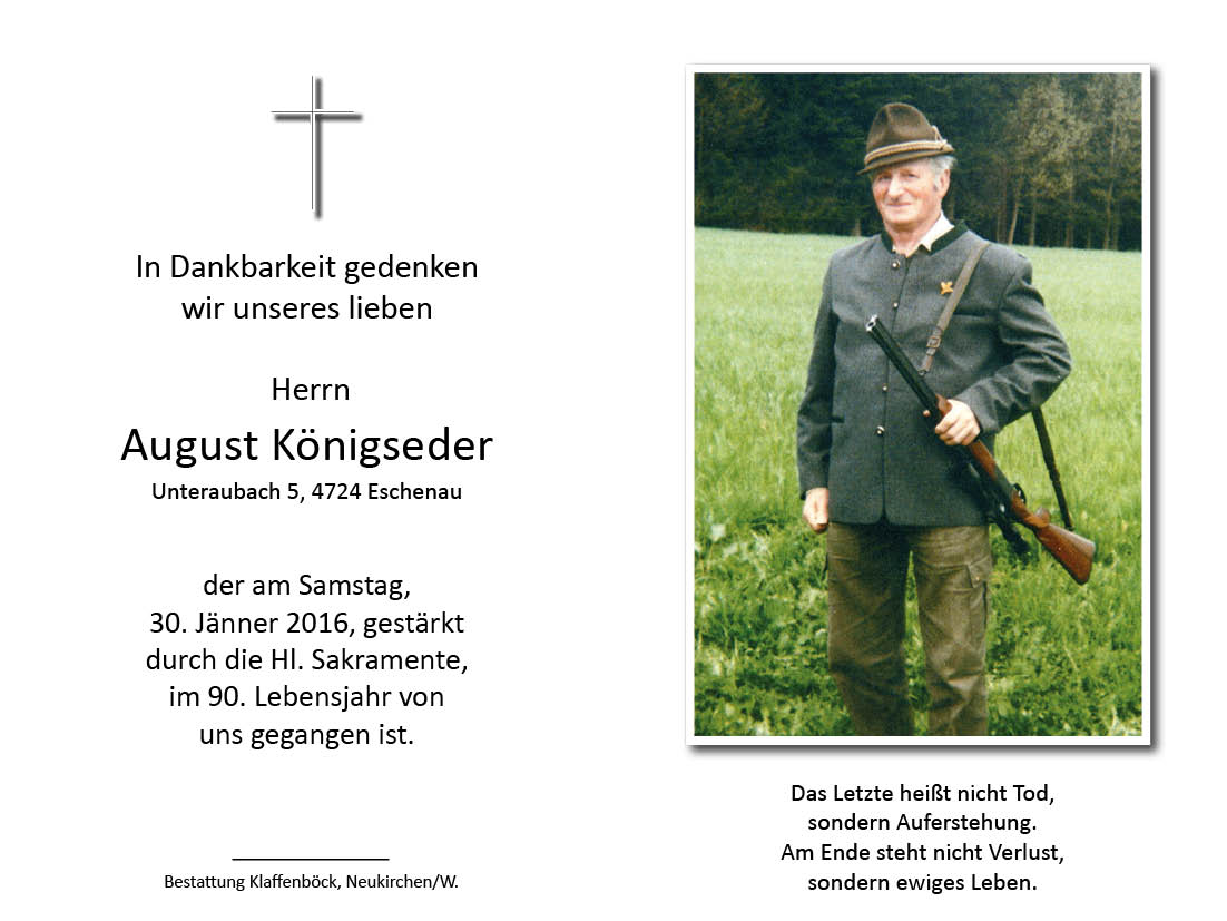 August  Königseder