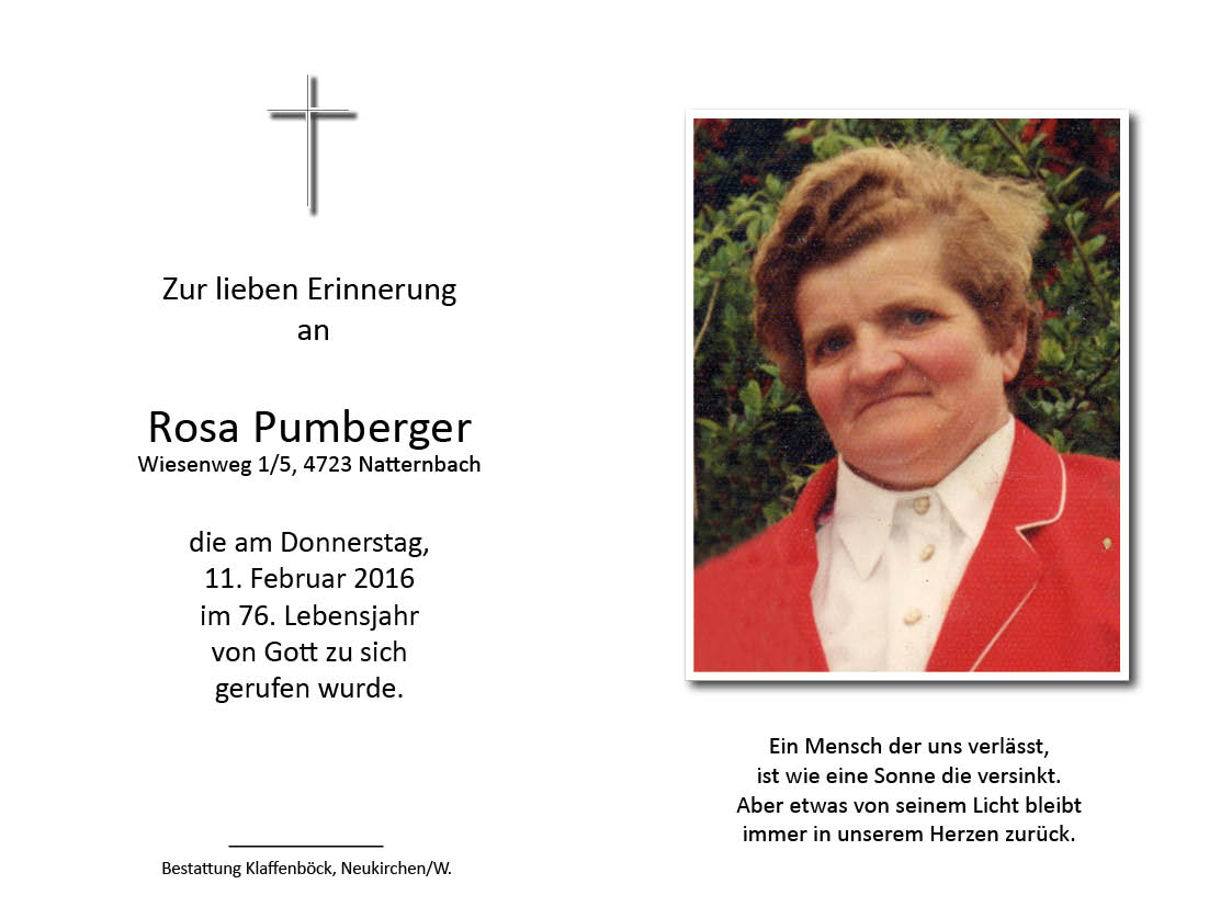 Rosa  Pumberger