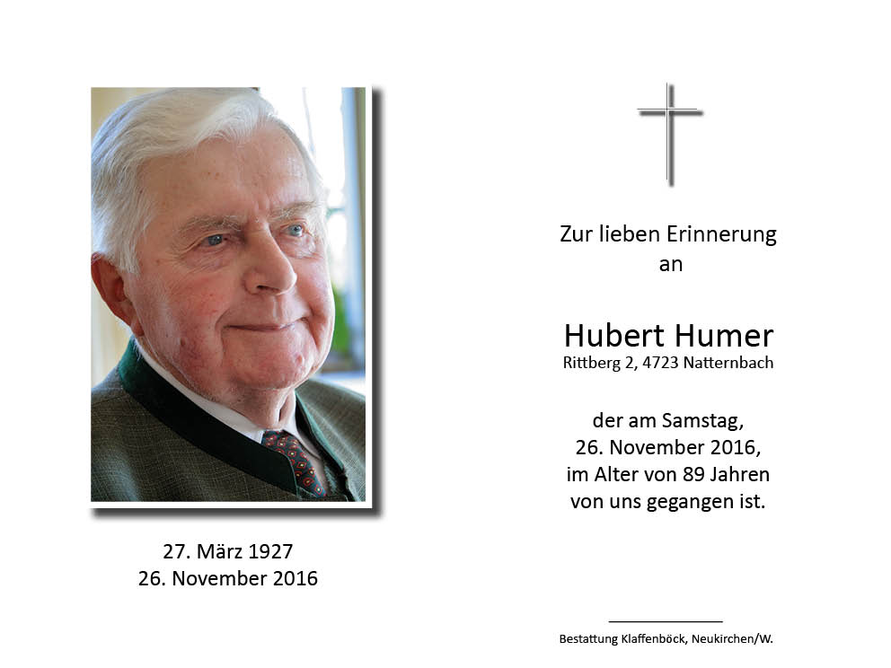 Hubert  Humer