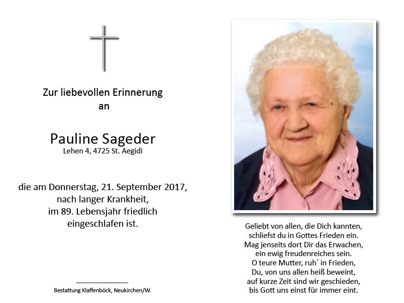 Pauline  Sageder