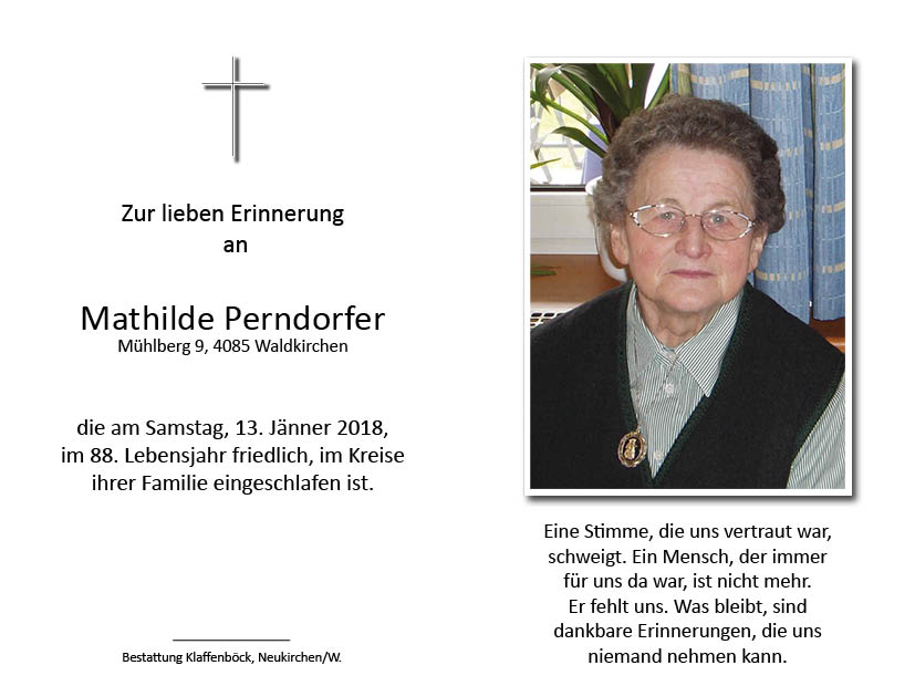 Mathilde  Perndorfer