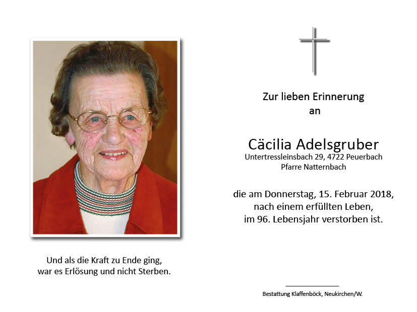 Cäcilia  Adelsgruber