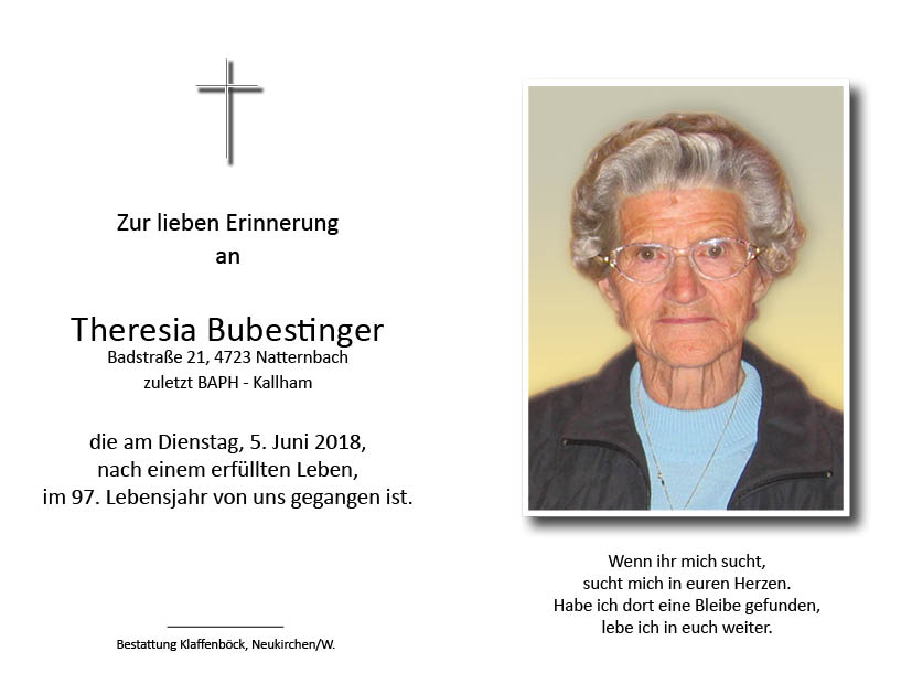 Theresia Bubestinger