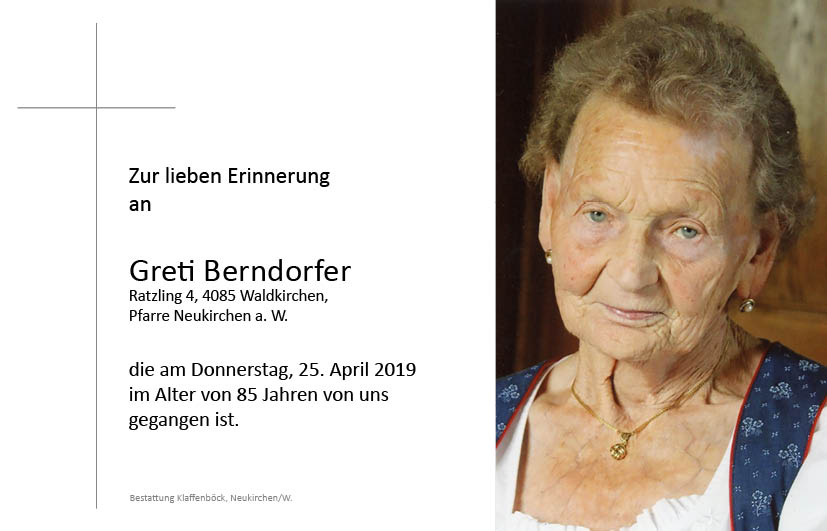 Greti  Berndorfer