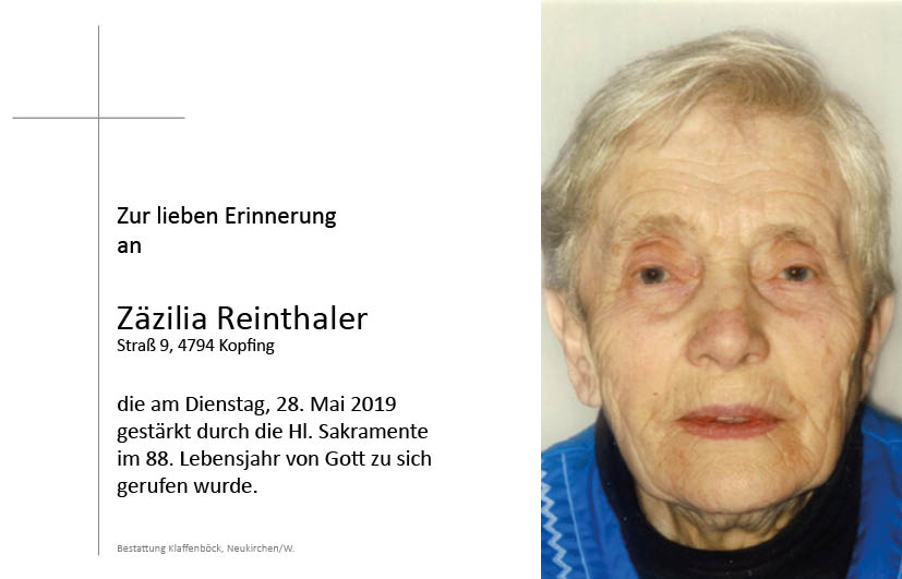 Zäzilia  Reinthaler