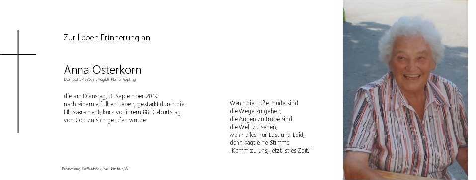 Anna  Osterkorn senior