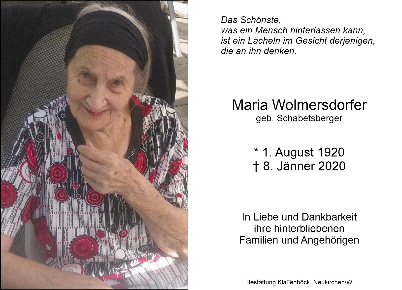Maria Wolmersdorfer