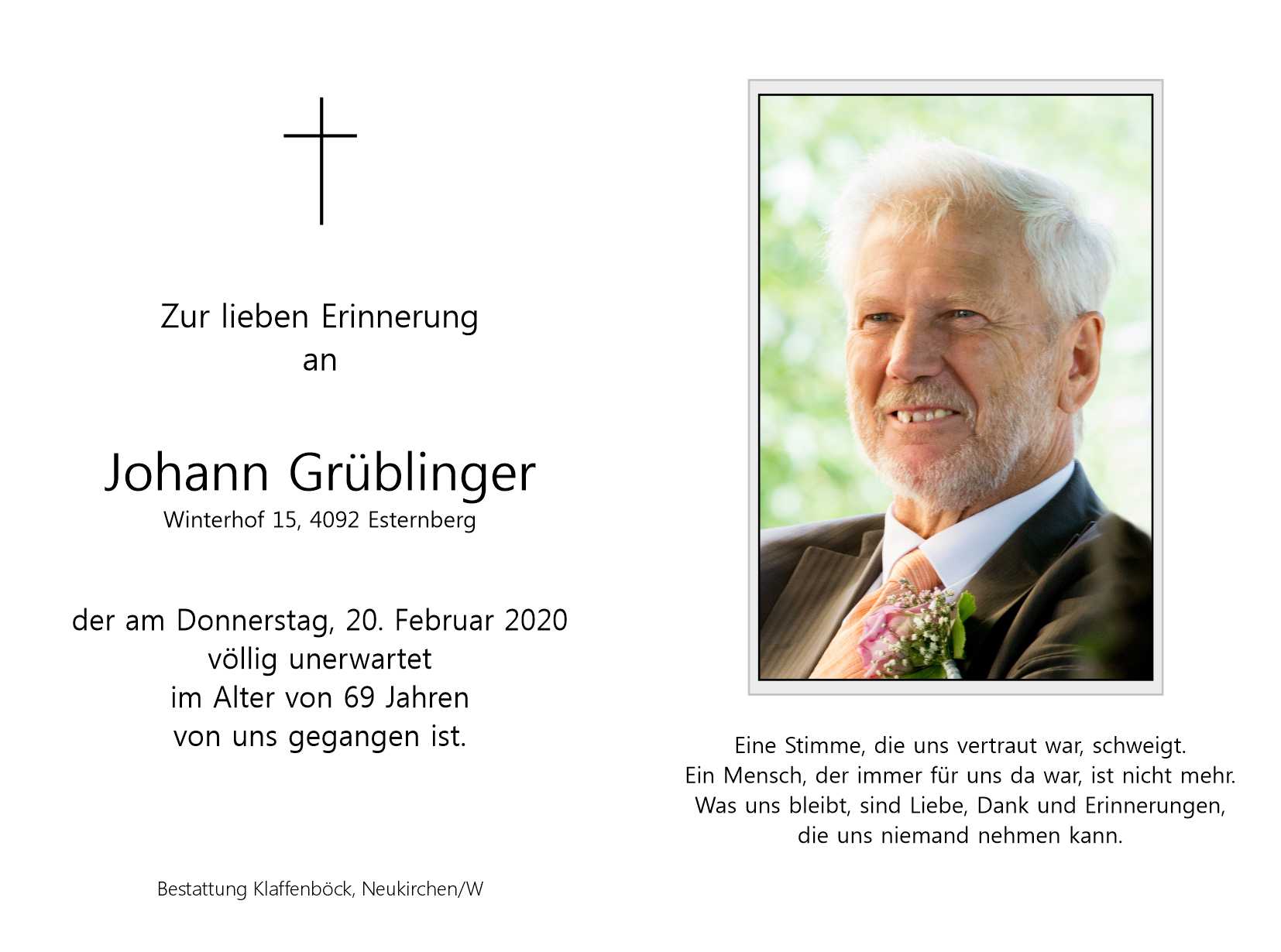 Johann  Grüblinger