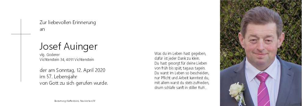 Josef  Auinger