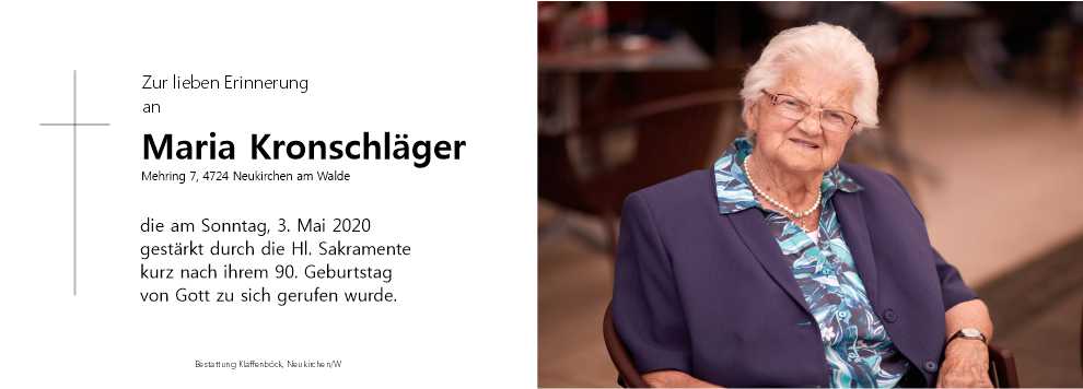 Maria  Kronschläger