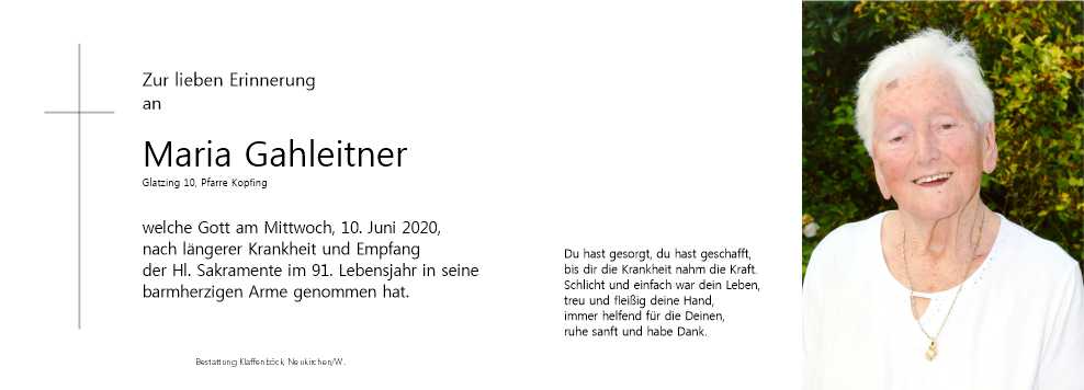 Maria  Gahleitner
