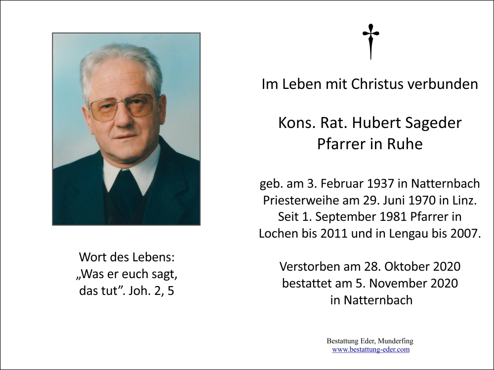 Kons. Rat Hubert  Sageder