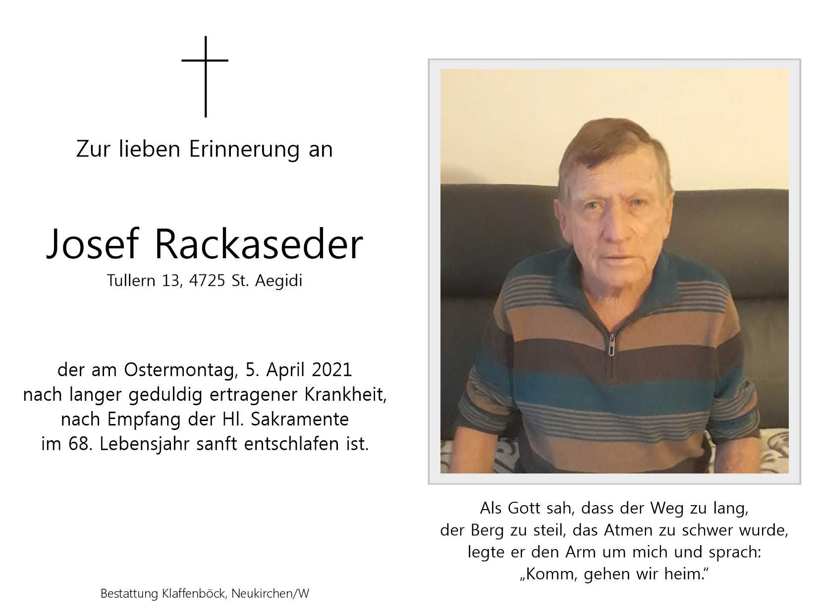 Josef  Rackaseder