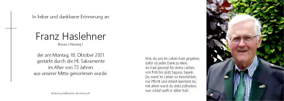 Franz Haslehner