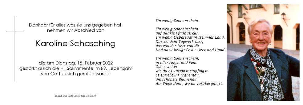 Karoline  Schasching