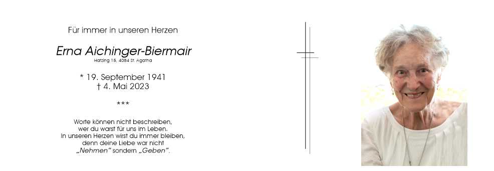 Erna  Aichinger-Biermair