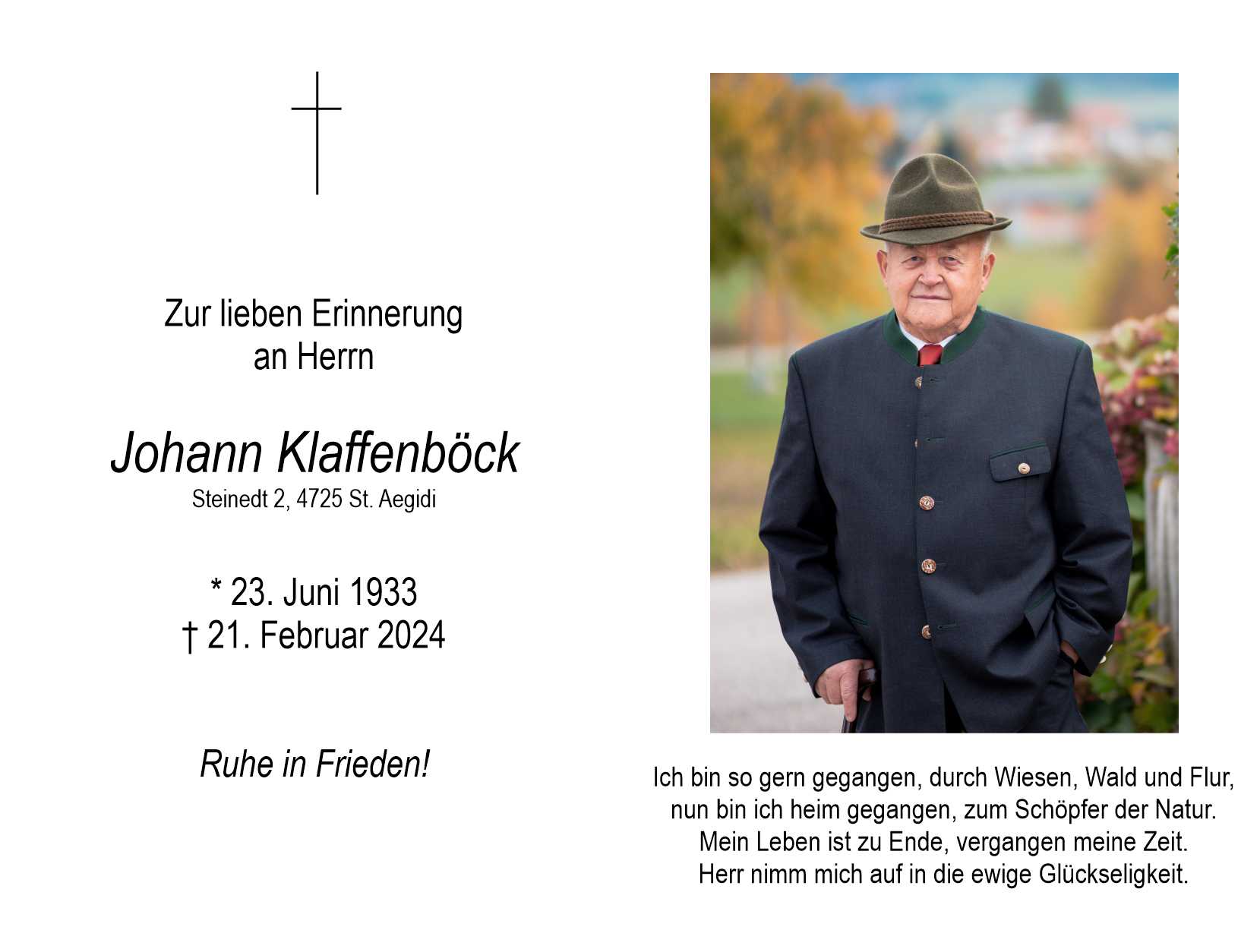 Johann Klaffenböck sen.