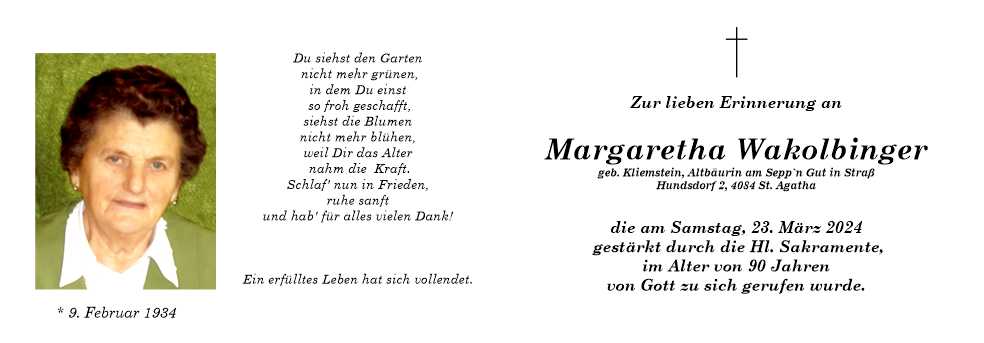 Margaretha Wakolbinger