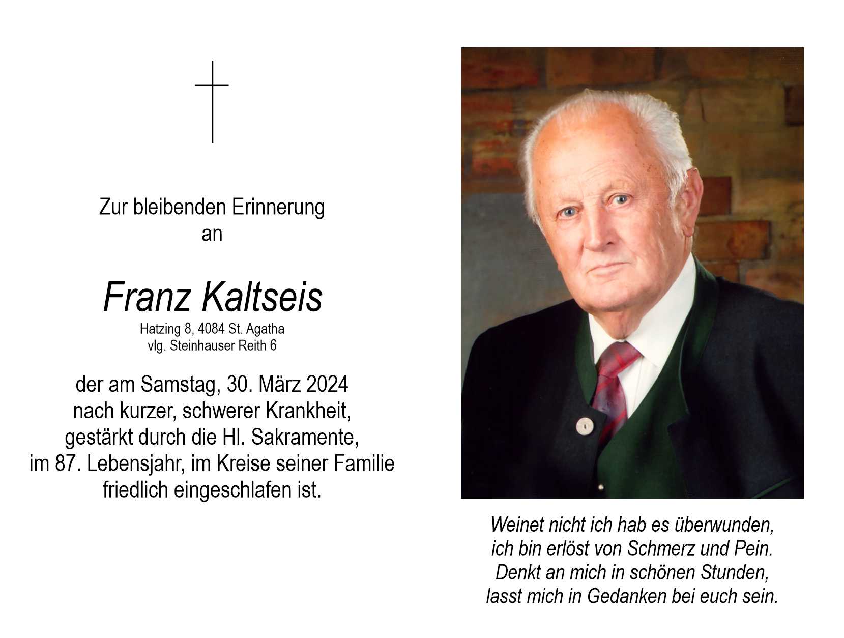 Franz Kaltseis