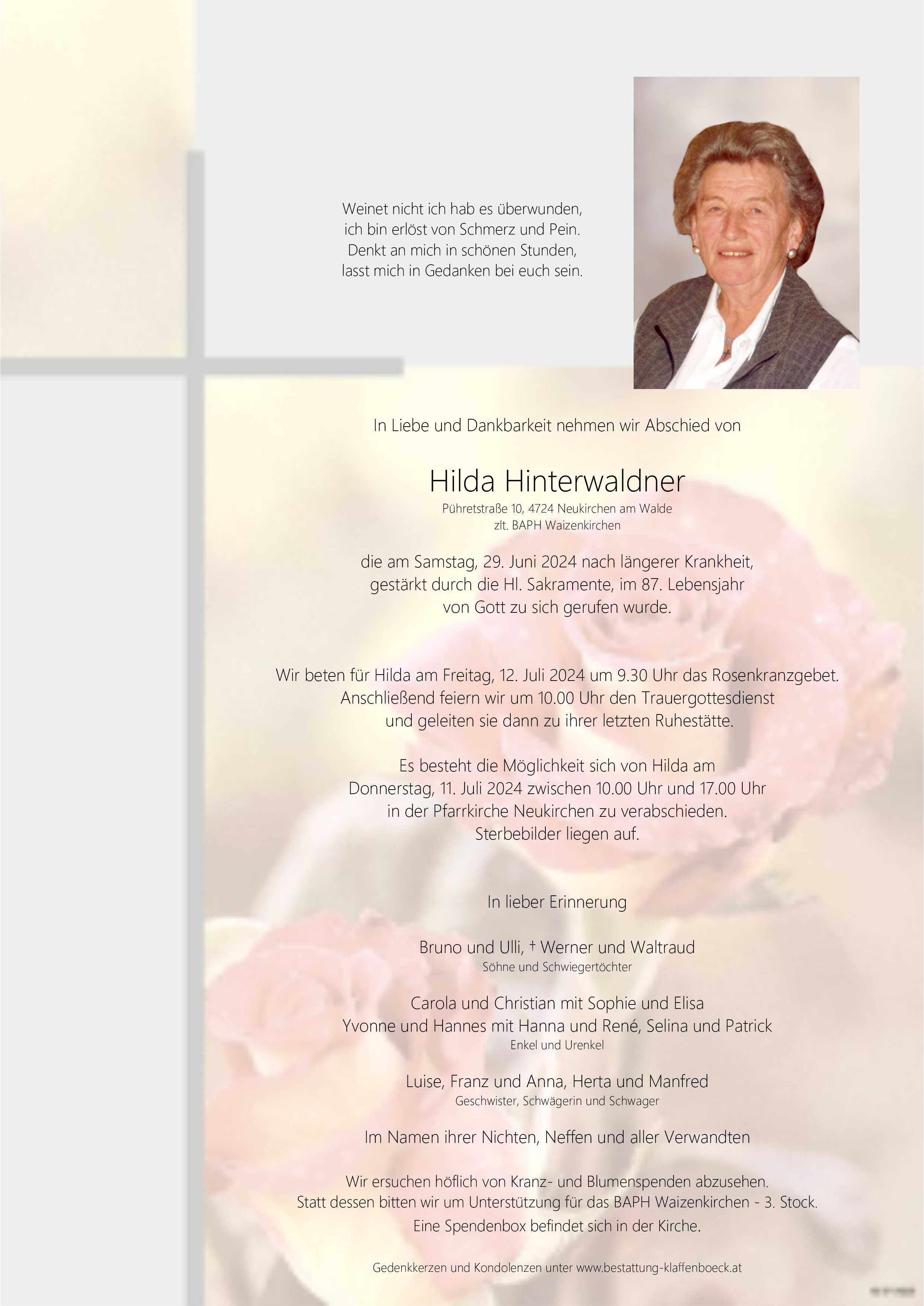 Hilde  Hinterwaldner-Schaubmair