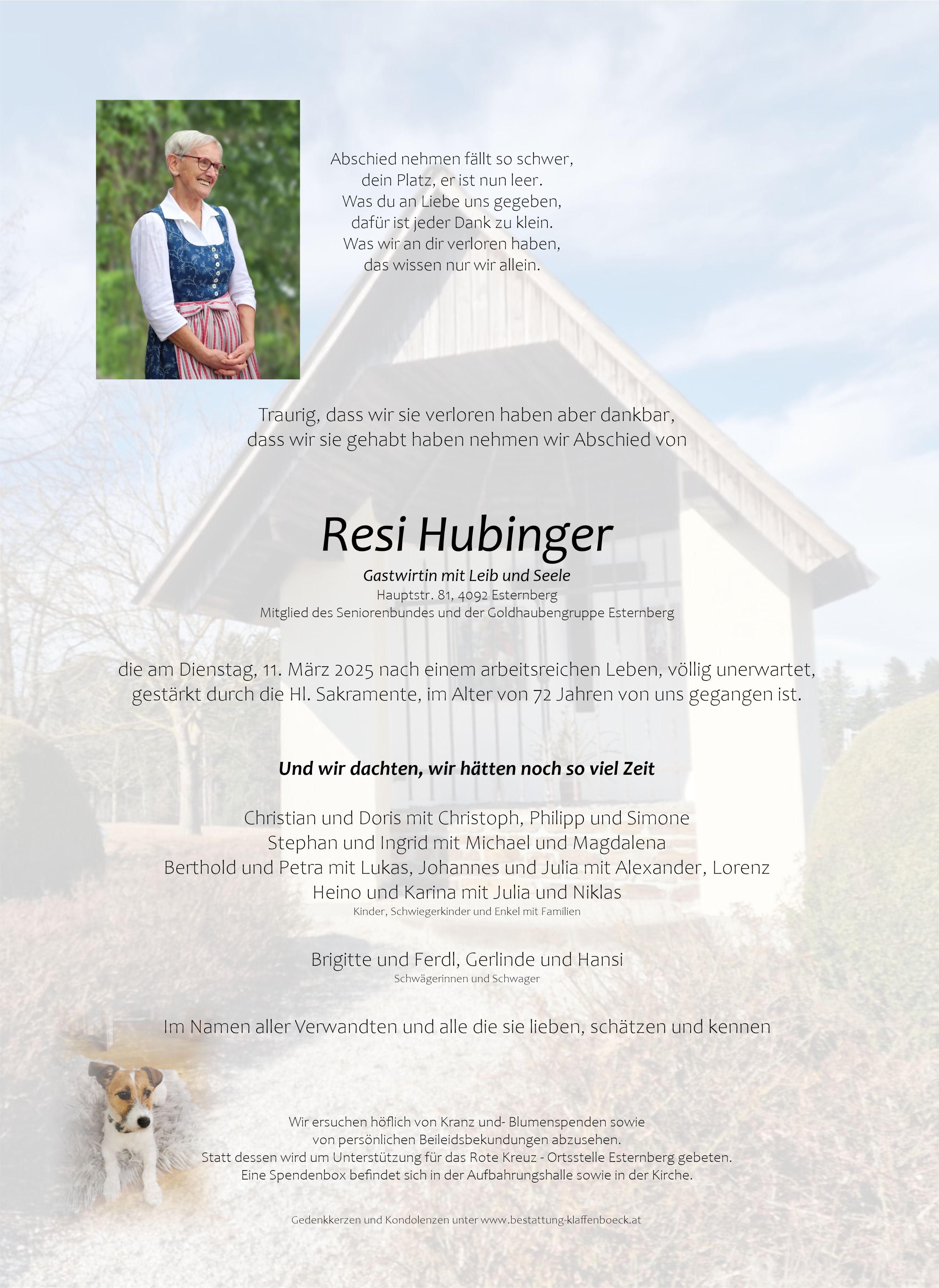 Theresia  Hubinger