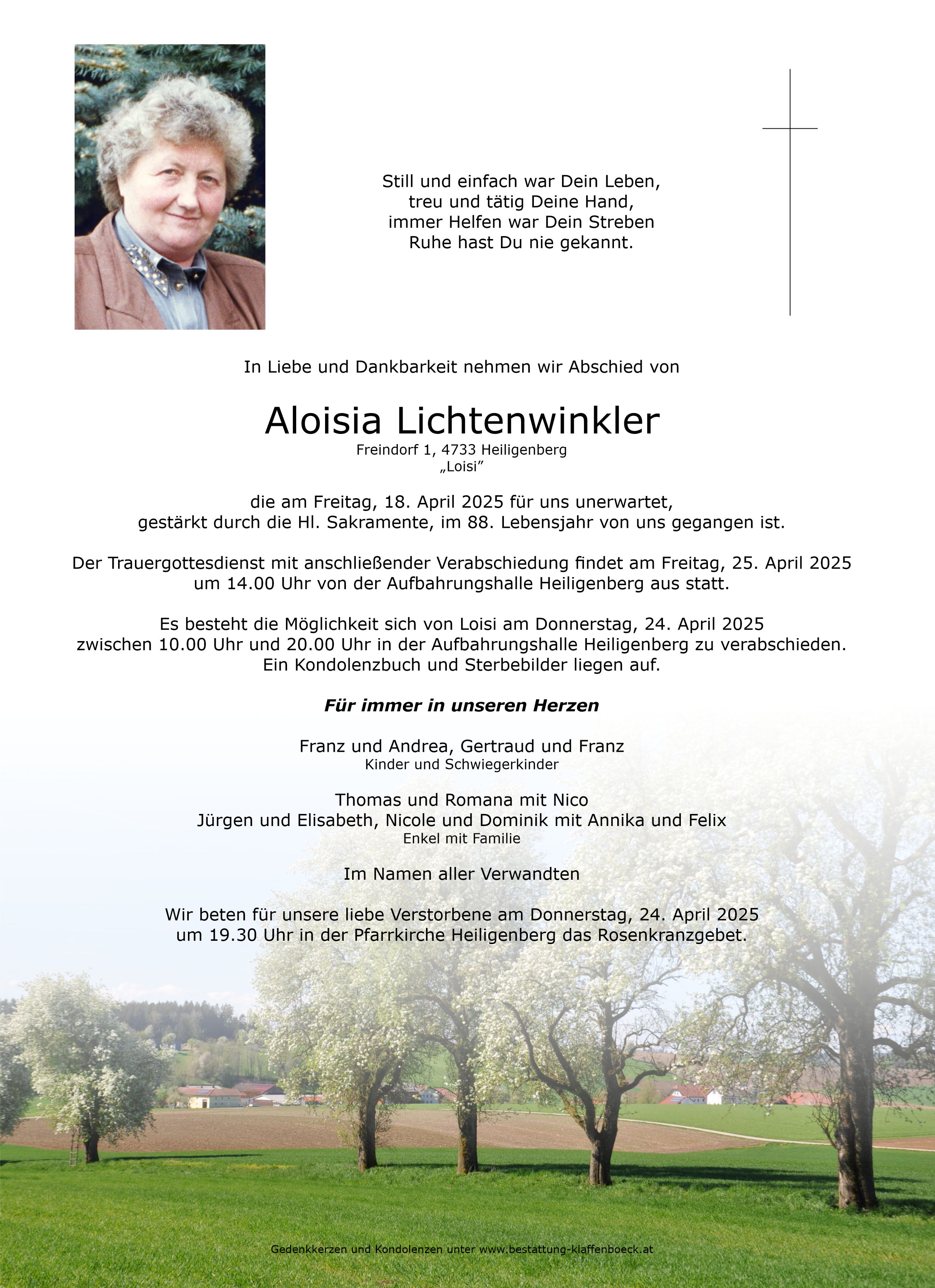 Aloisia  Lichtenwinkler