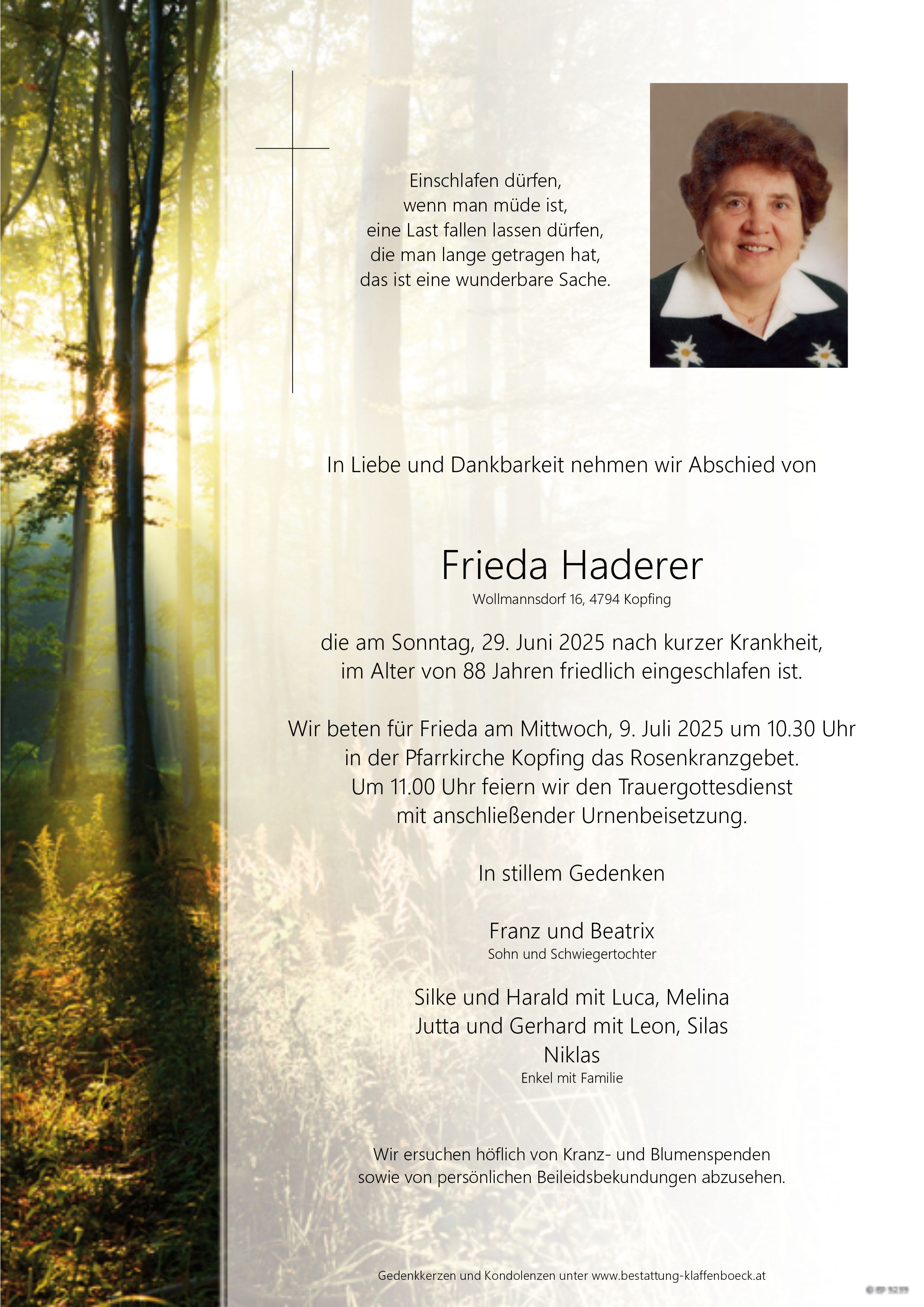 Frieda Haderer
