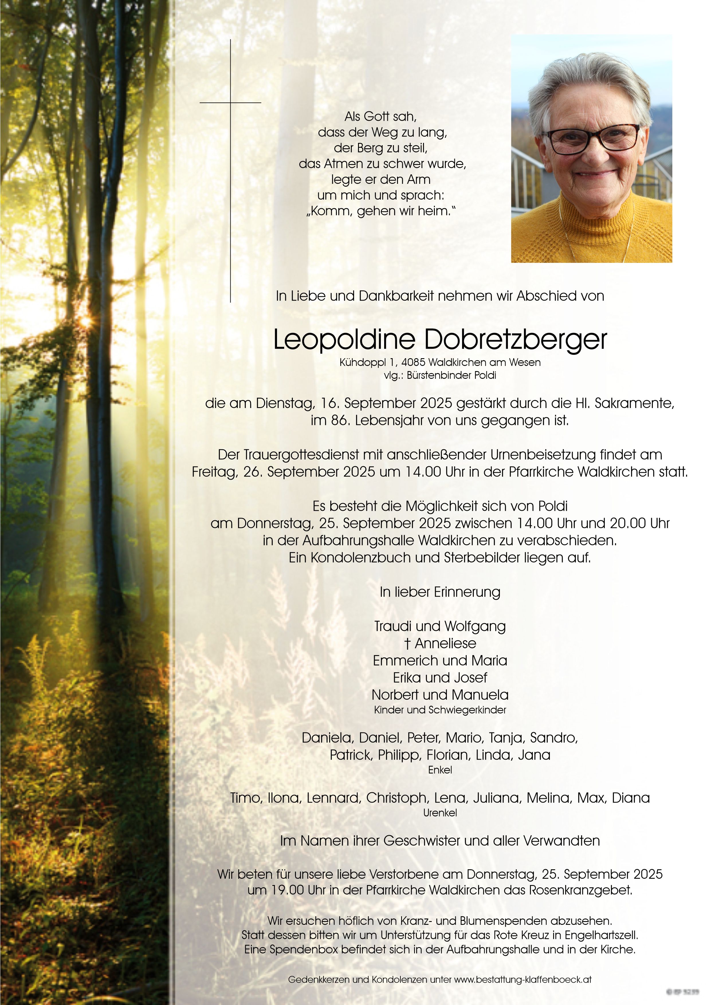 Leopoldine  Dobretzberger