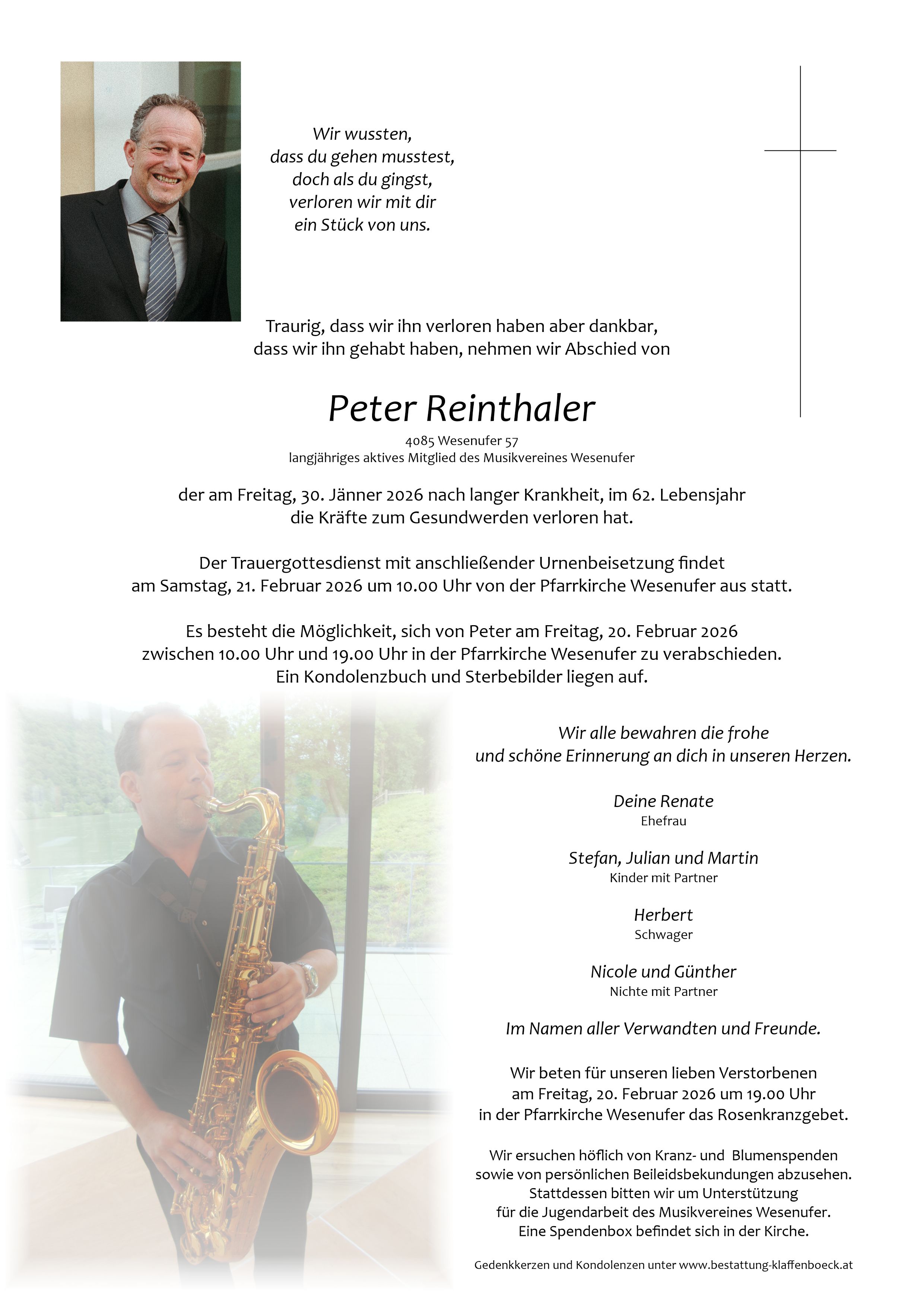 Peter  Reinthaler